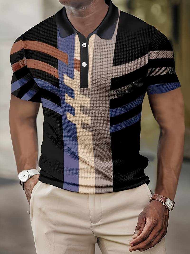 Heren Poloshirt Casual Vintage Stijl 1