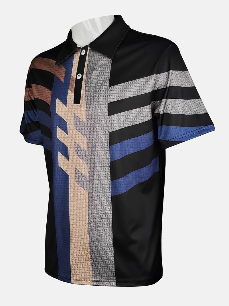 Heren Poloshirt Casual Vintage Stijl 3