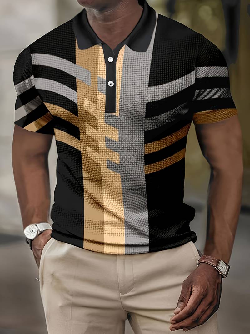 Heren Poloshirt Casual Vintage Stijl 9