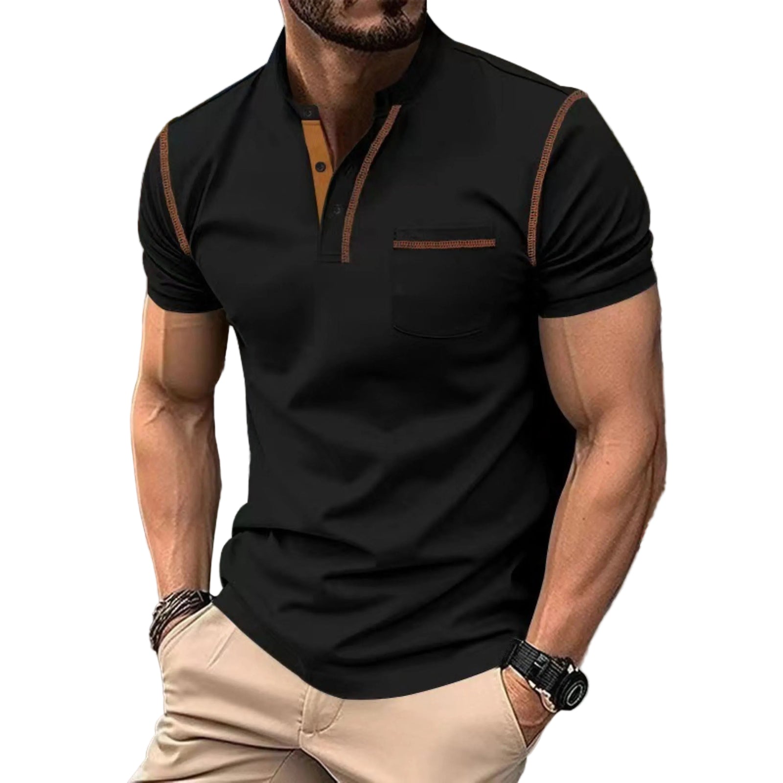 Heren Poloshirt Klassiek Casual voor Activiteiten en Vrijetijd 0