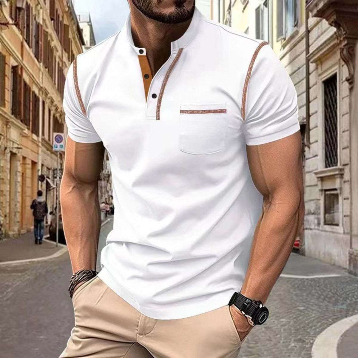 Heren Poloshirt Klassiek Casual voor Activiteiten en Vrijetijd 5
