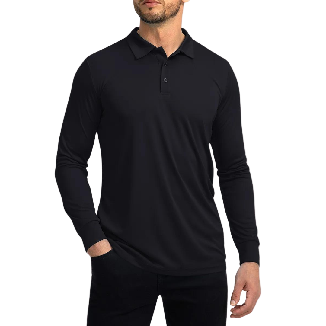 Heren Poloshirt Klassieke Kraag Ademend Stretch Voor Casual En Formele Gelegenheden 1