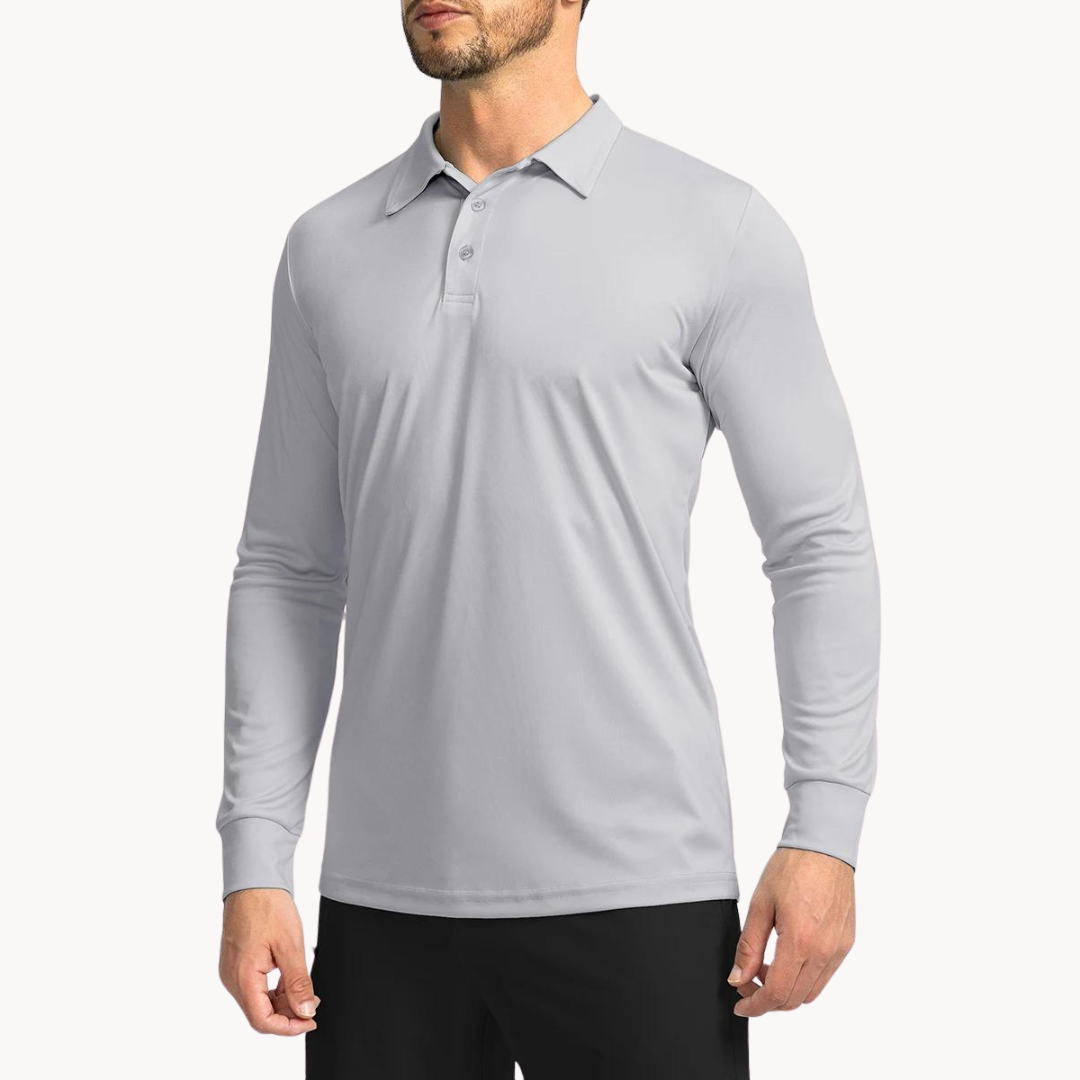 Heren Poloshirt Klassieke Kraag Ademend Stretch Voor Casual En Formele Gelegenheden 2