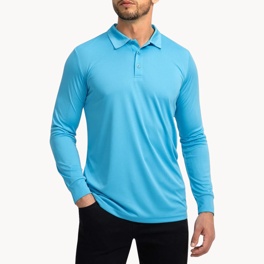 Heren Poloshirt Klassieke Kraag Ademend Stretch Voor Casual En Formele Gelegenheden 3