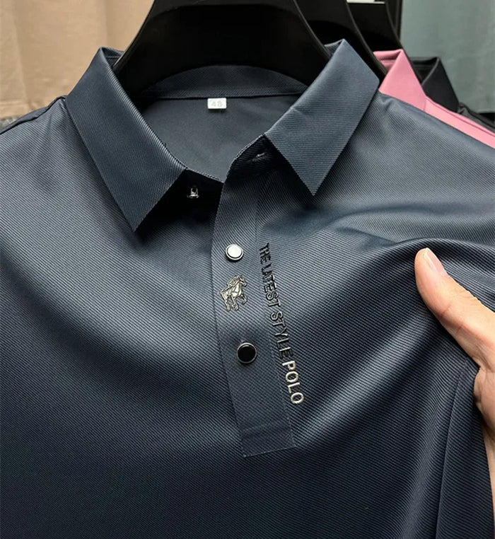 Heren Poloshirt Korte Mouwen Muscle Fit Modern Style 0