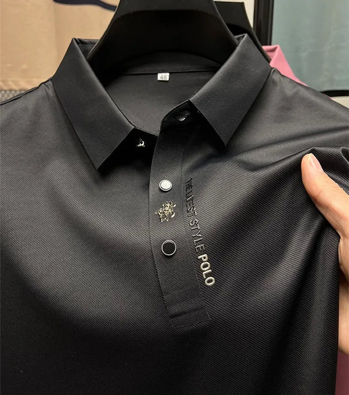 Heren Poloshirt Korte Mouwen Muscle Fit Modern Style 3