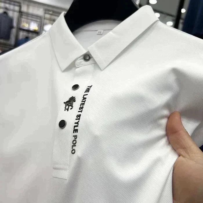 Heren Poloshirt Korte Mouwen Muscle Fit Modern Style 4
