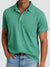Heren Poloshirt Korte Mouwen Relaxed Zacht Gewassen Textuur 1