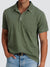 Heren Poloshirt Korte Mouwen Relaxed Zacht Gewassen Textuur 6