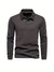 Heren Poloshirt Lange Mouwen Klassieke Kraag Katoen 3