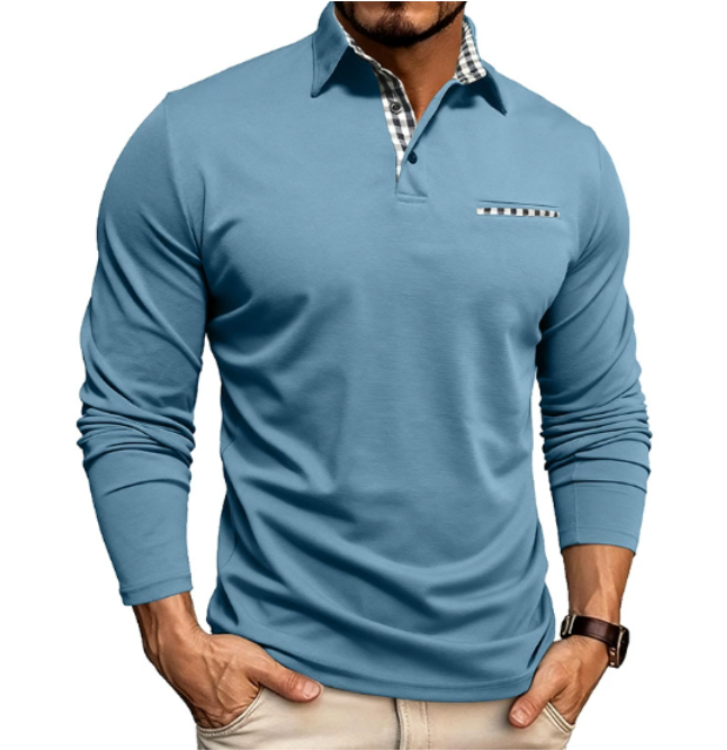 Heren Poloshirt Lange Mouwen Tijdloos voor Casual en Nette Outfits 3
