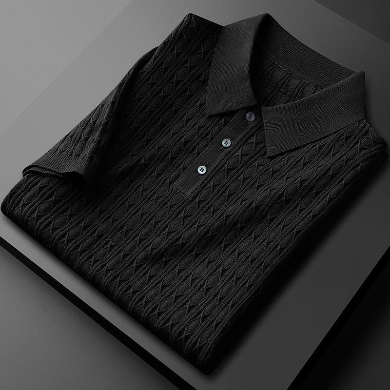 Heren Poloshirt Met Halve Knoopstijl Modern Chic 1