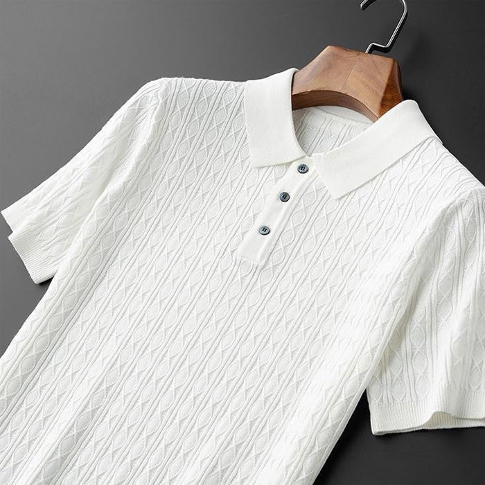 Heren Poloshirt Met Halve Knoopstijl Modern Chic 4