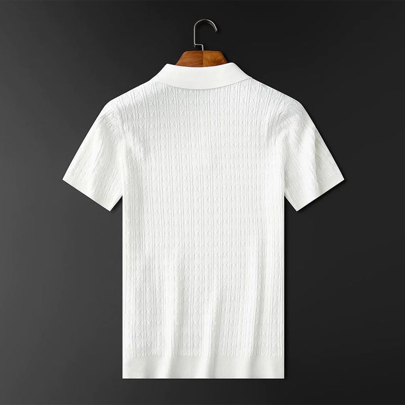 Heren Poloshirt Met Halve Knoopstijl Modern Chic 6