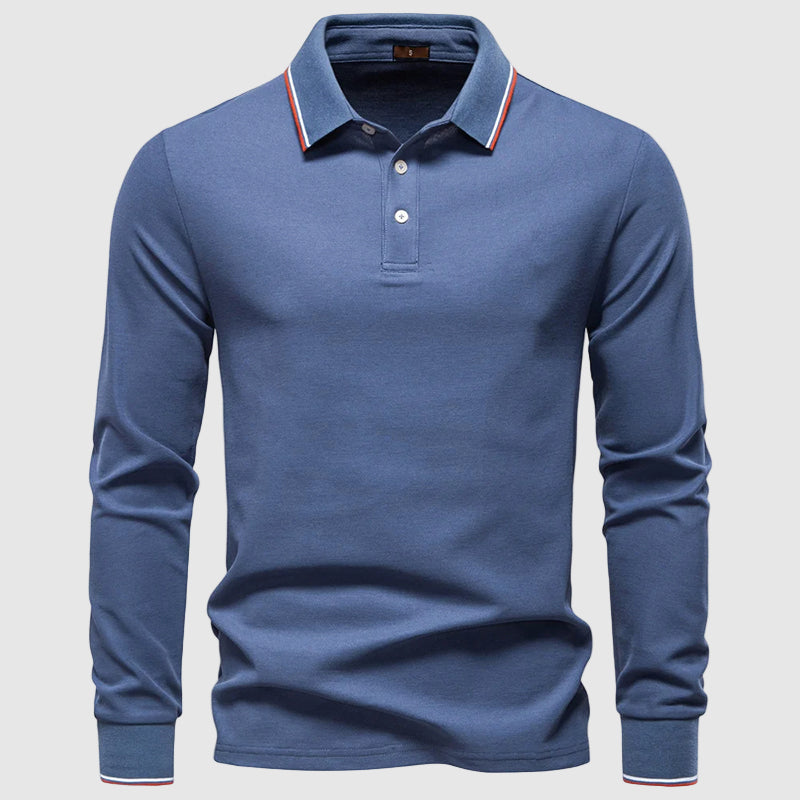 Heren Poloshirt Met Lange Mouwen 1
