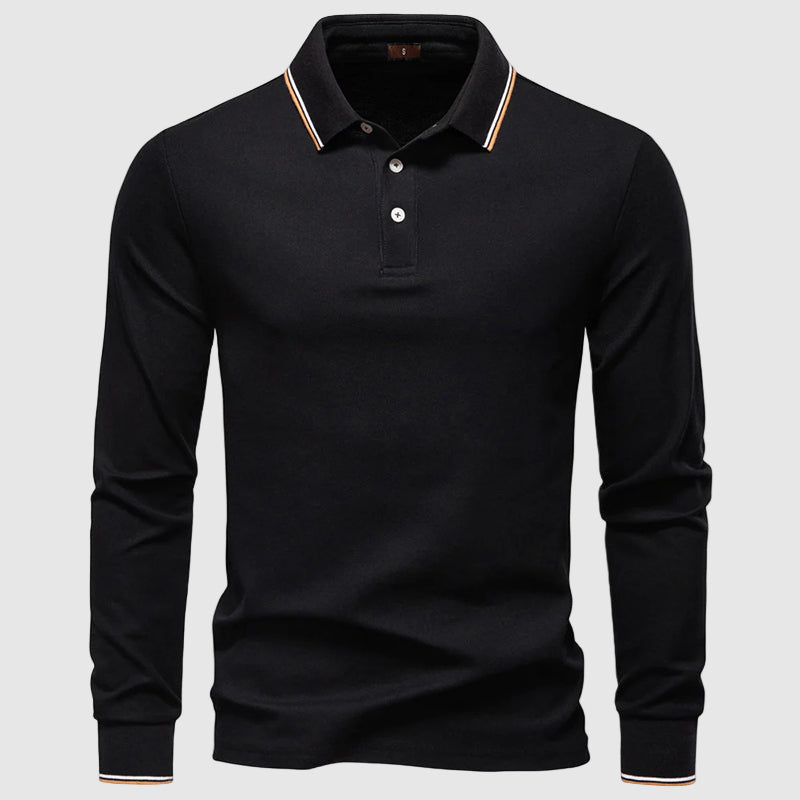 Heren Poloshirt Met Lange Mouwen 4