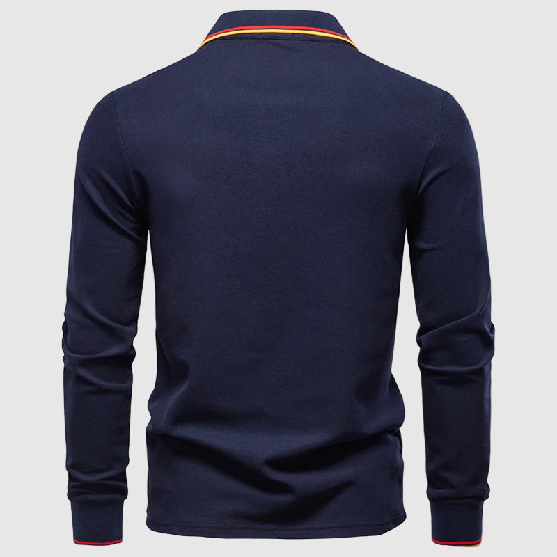 Heren Poloshirt Met Lange Mouwen 5