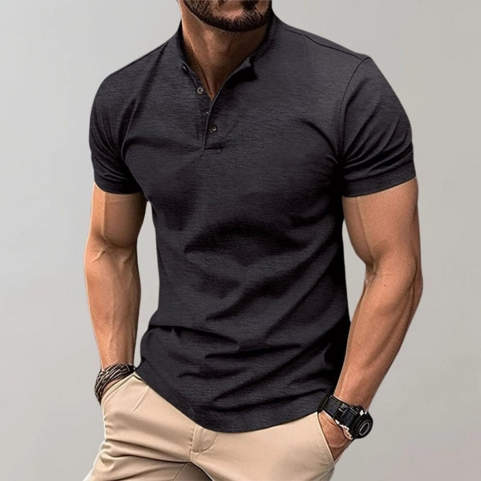 Heren Poloshirt Slim Fit Casual Stijl 1