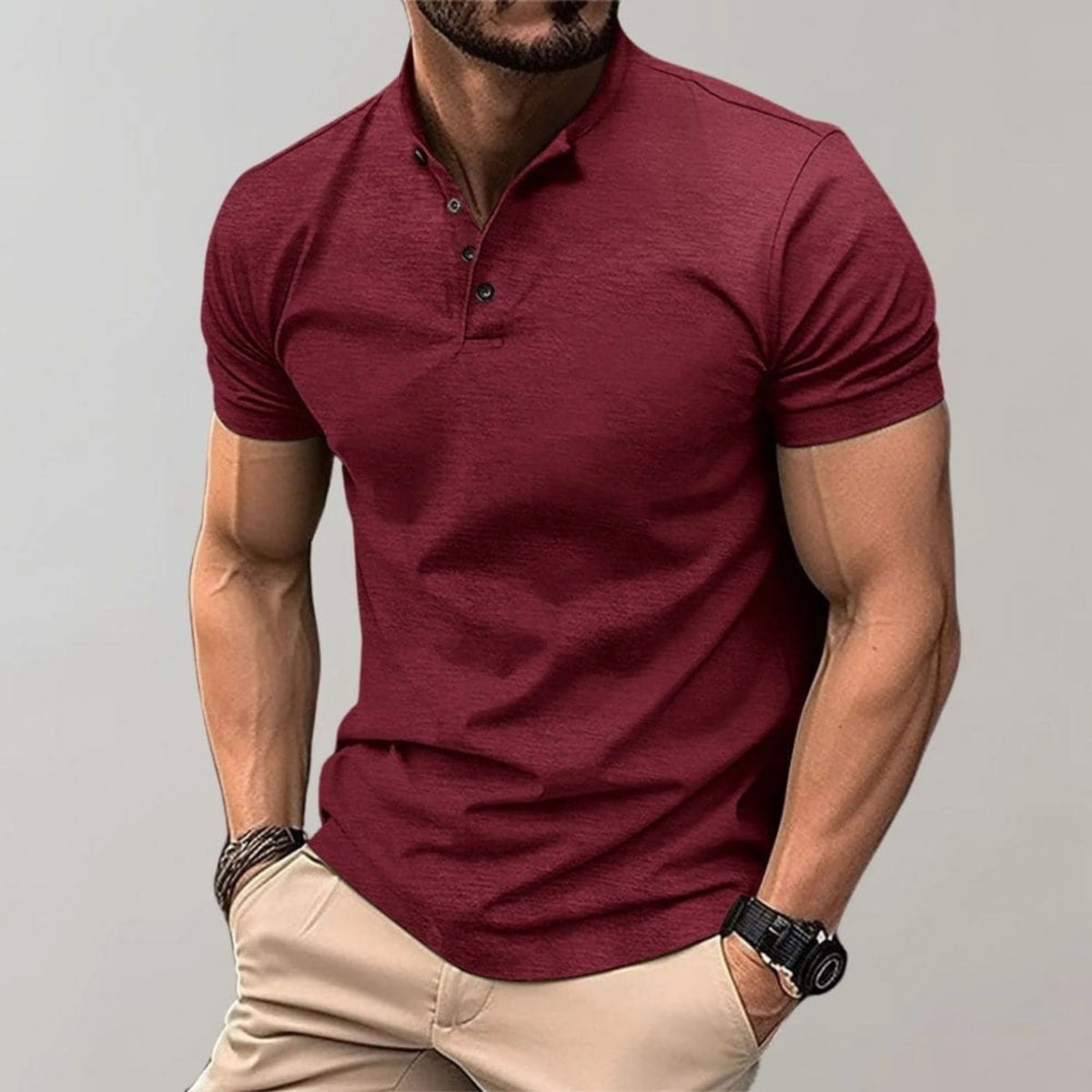 Heren Poloshirt Slim Fit Casual Stijl 3