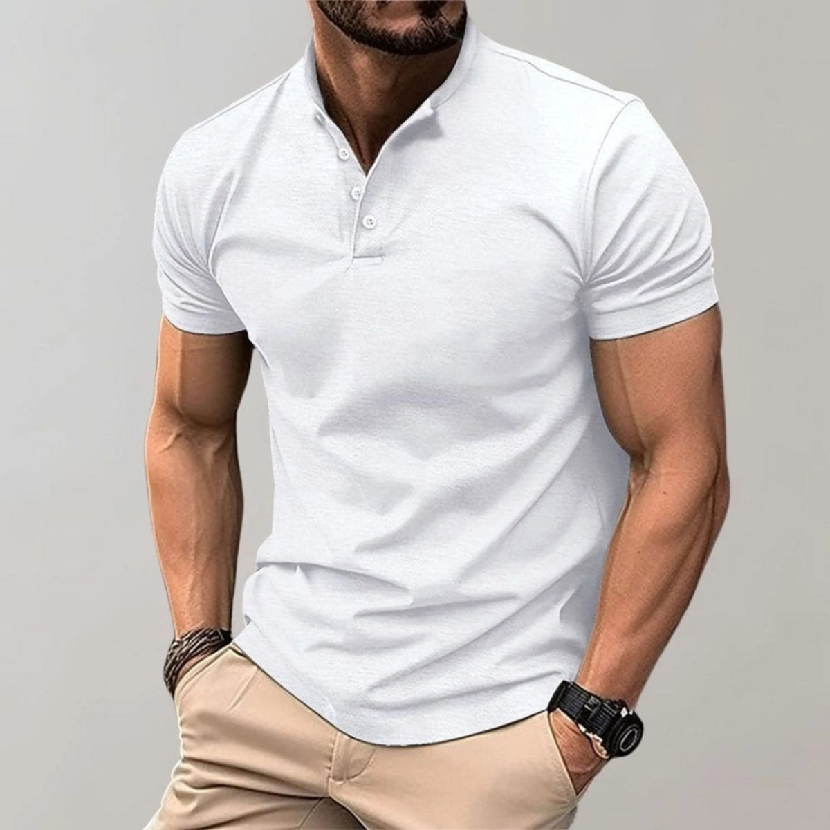 Heren Poloshirt Slim Fit Casual Stijl 4