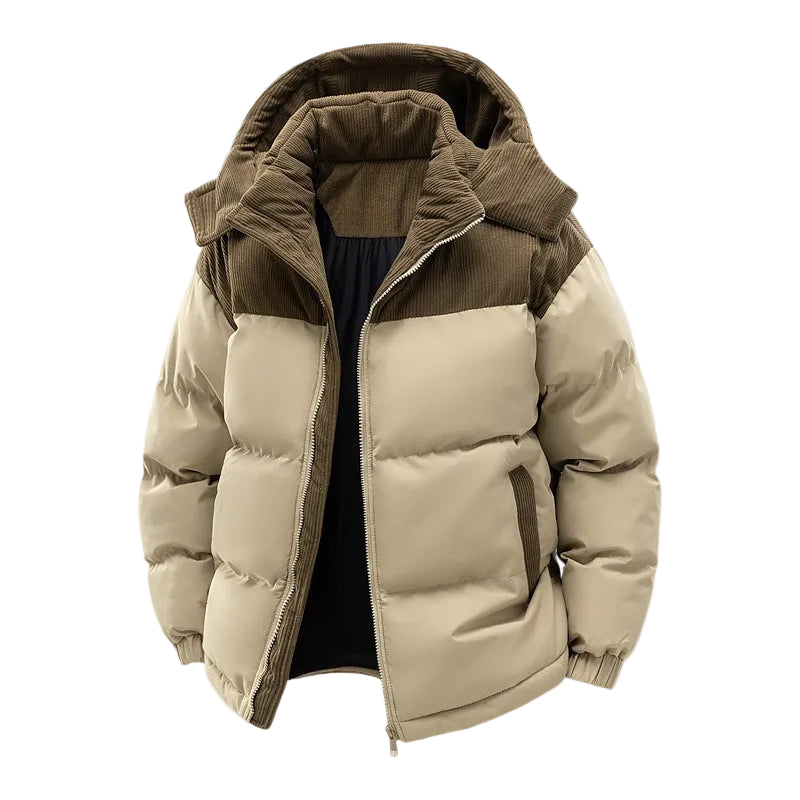 Heren Puffer Winterjas met Rits 0