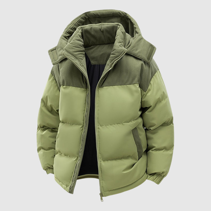 Heren Puffer Winterjas met Rits 2
