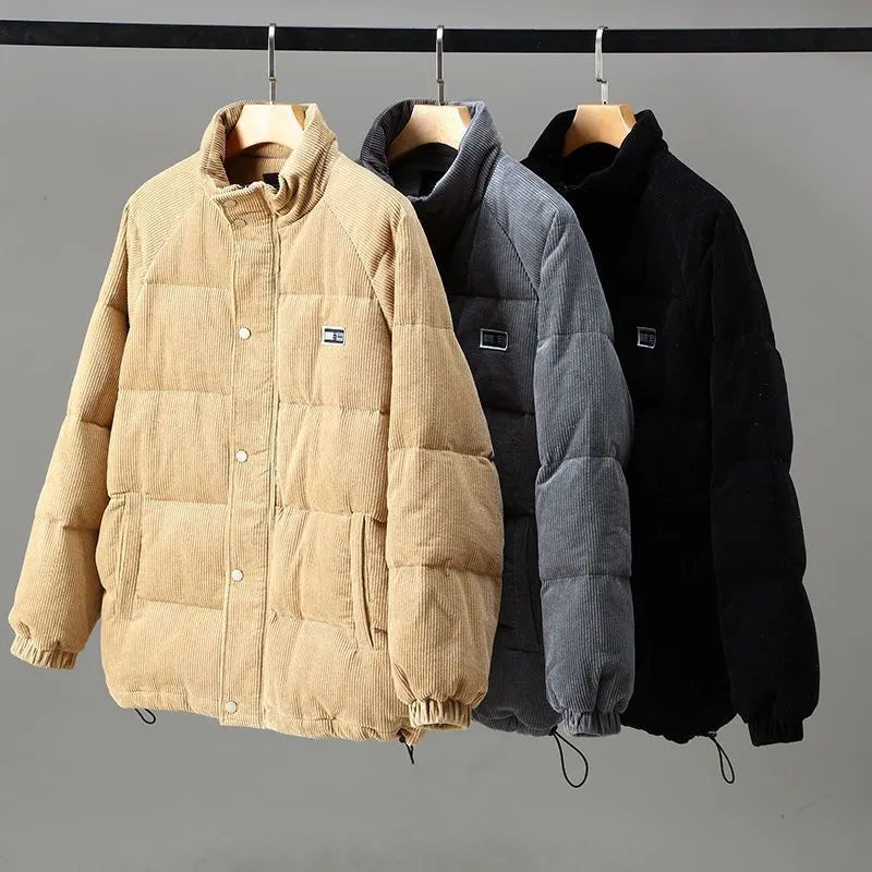 Heren Pufferjack Corduroy Met Thermische Isolatie 4