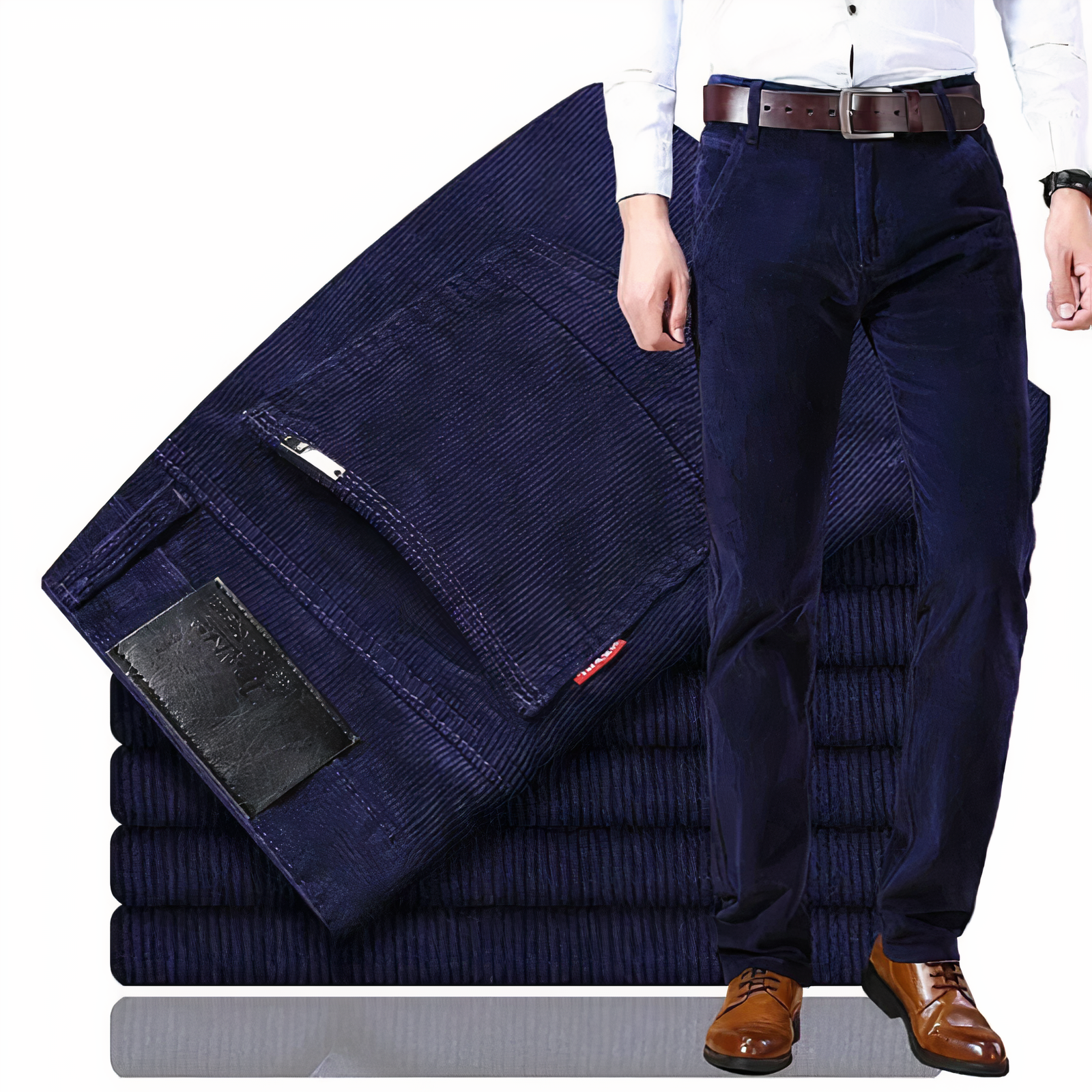 Heren Rechte Broek Corduroy Stijlvol 3