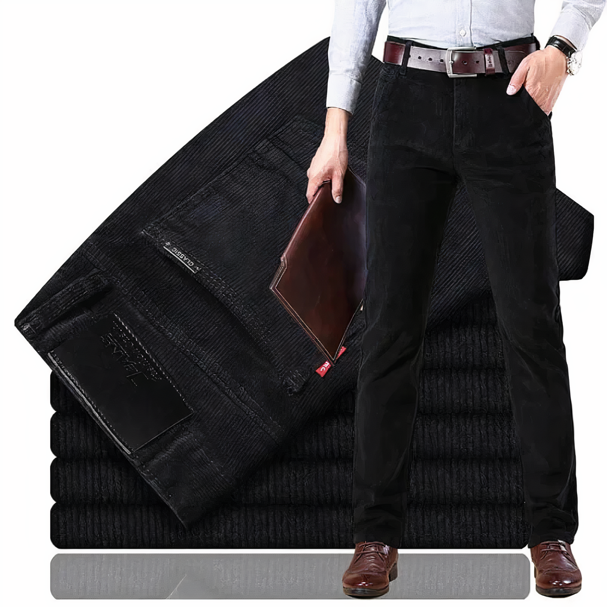 Heren Rechte Broek Corduroy Stijlvol 4