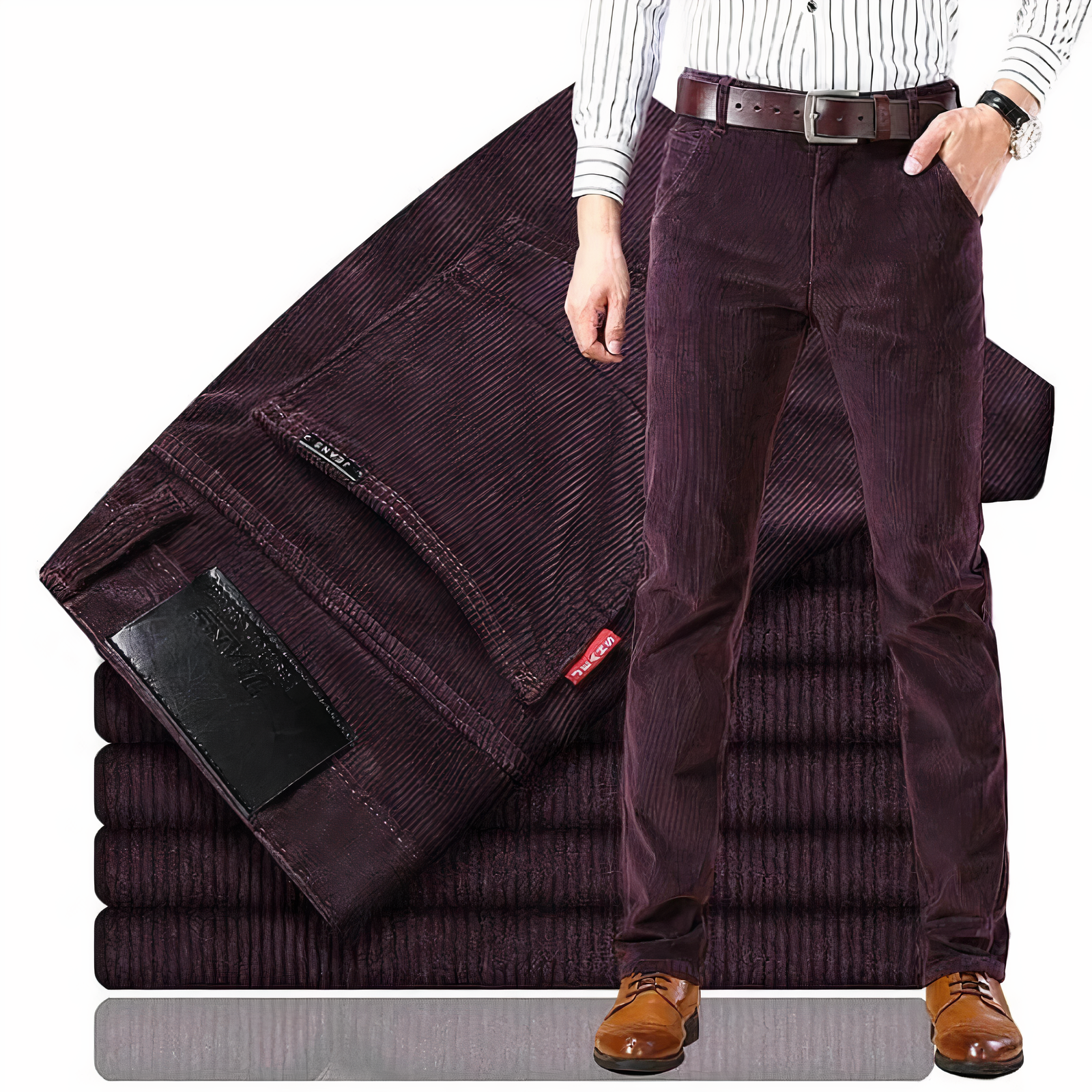 Heren Rechte Broek Corduroy Stijlvol 5