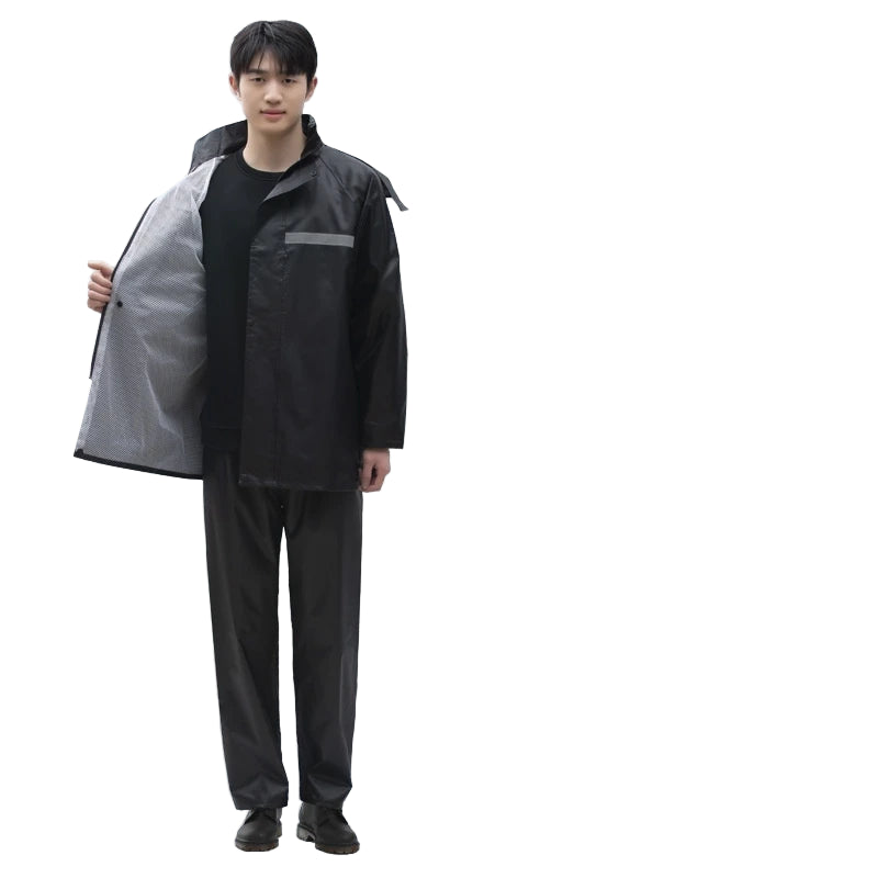 Heren Regenjas en Regenbroek Set voor Motor en Elektrische Fiets 4