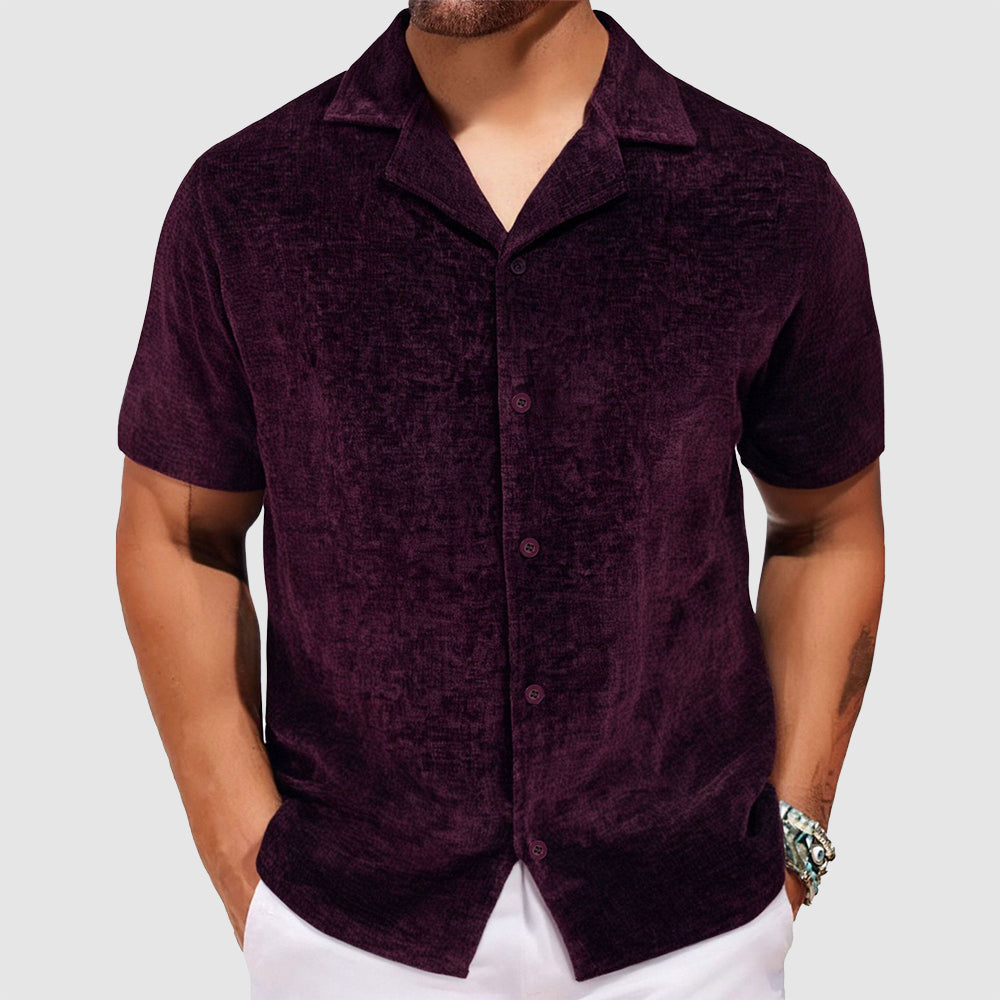 Heren Retro Shirt Met Omslagkraag 1