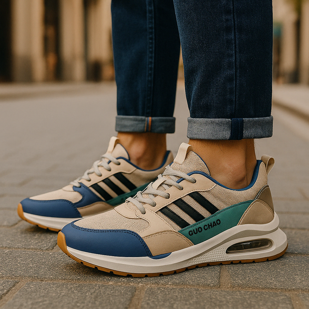 Heren Retro Sneakers Sportieve Stijl 2