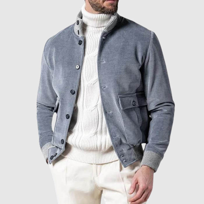Heren Rib Fluwelen Jas Modern Casual 1
