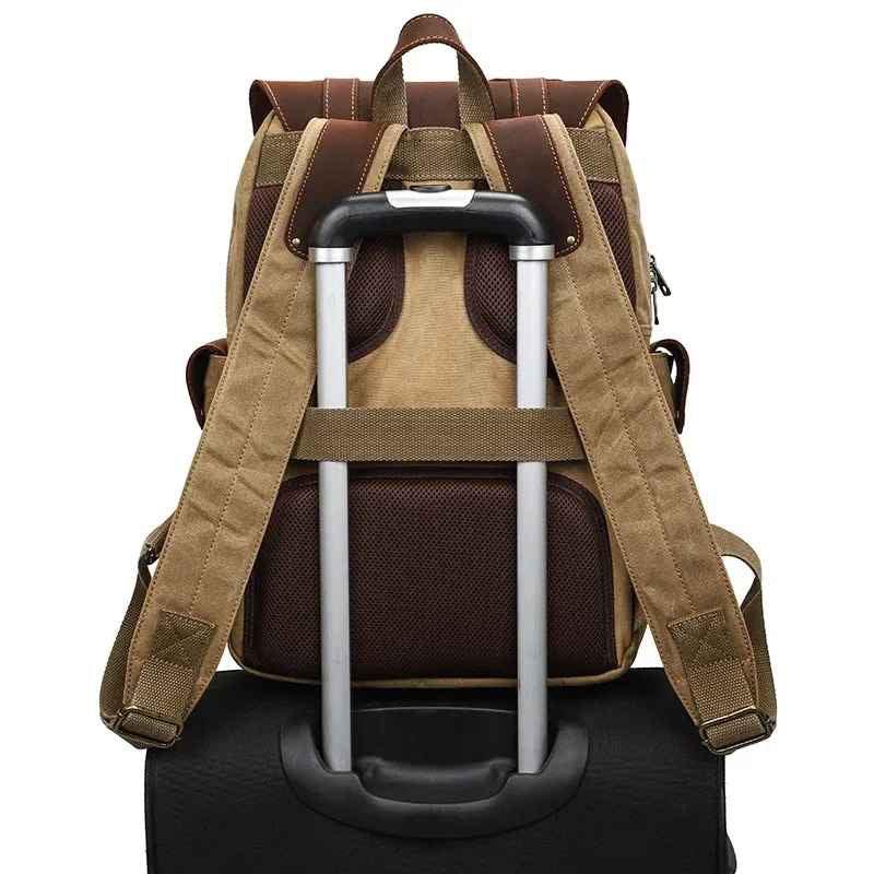 Heren Rugzak voor Camera Vintage Stijl 4