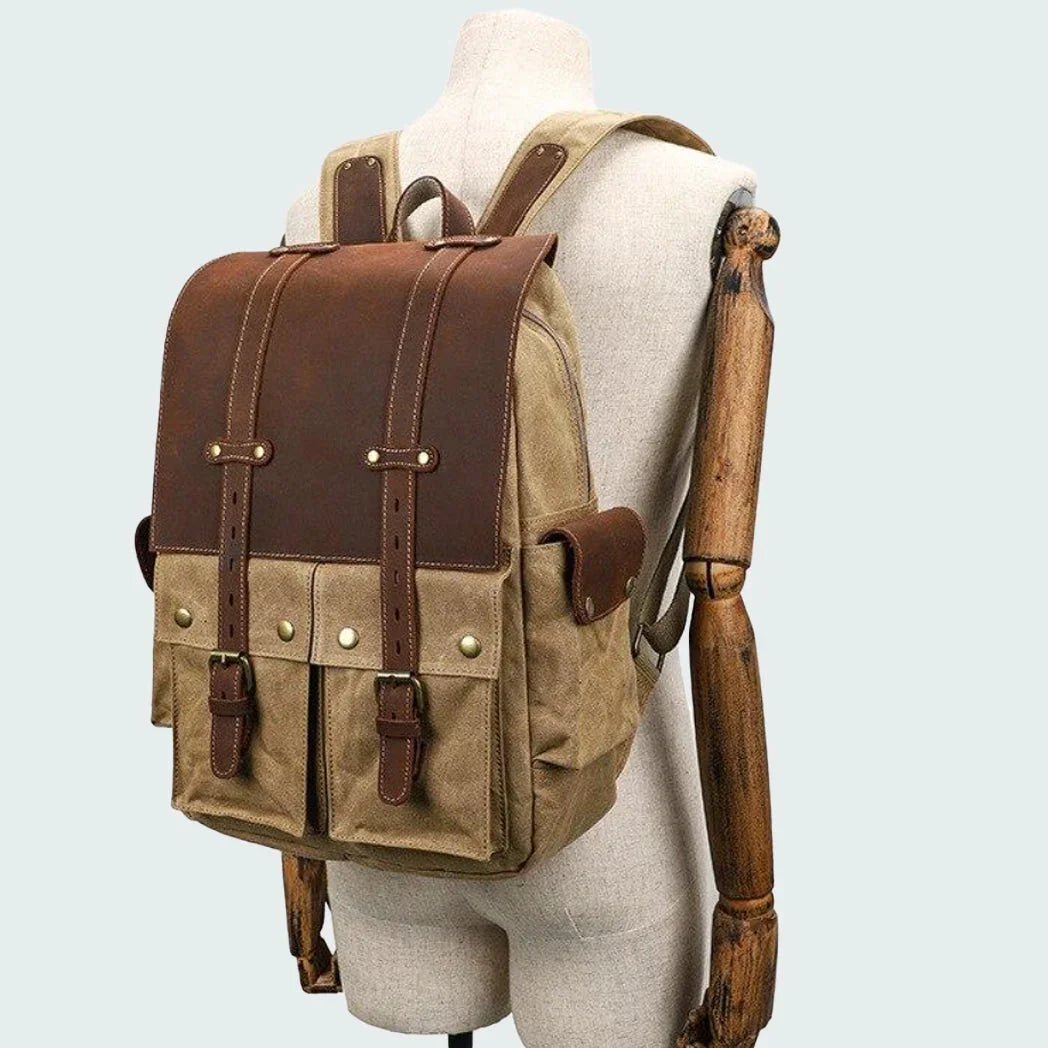 Heren Rugzak voor Camera Vintage Stijl 8