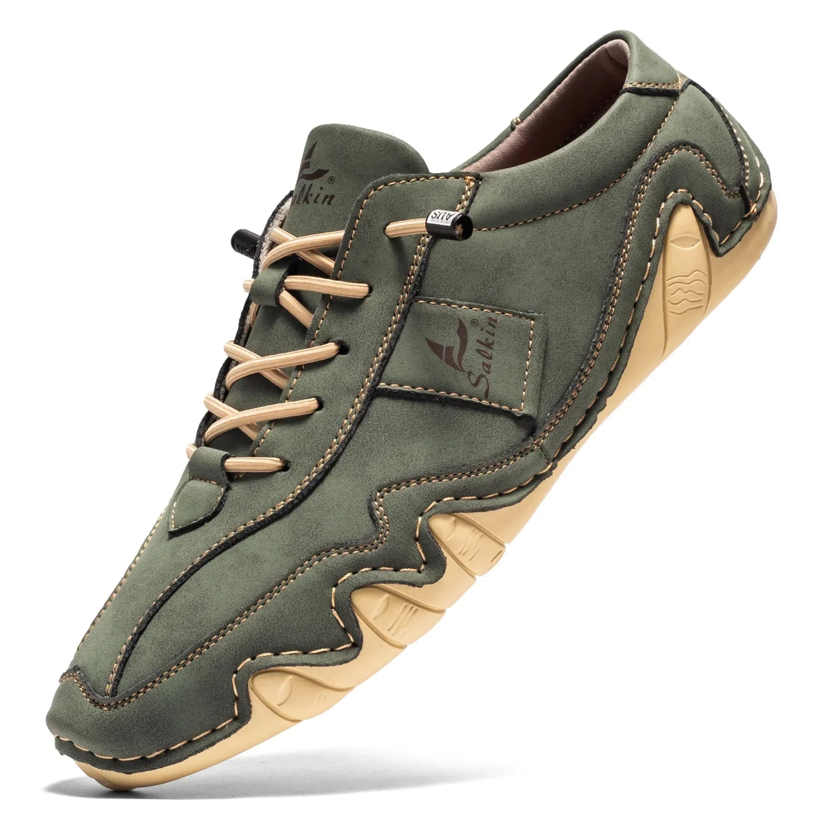 Heren Schoenen Lage Veterschoenen met Contrasterende Stiksels 8