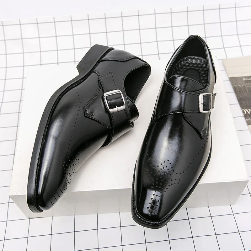 Heren Schoenen Monk Met Bandjes Verfijnde Look 1