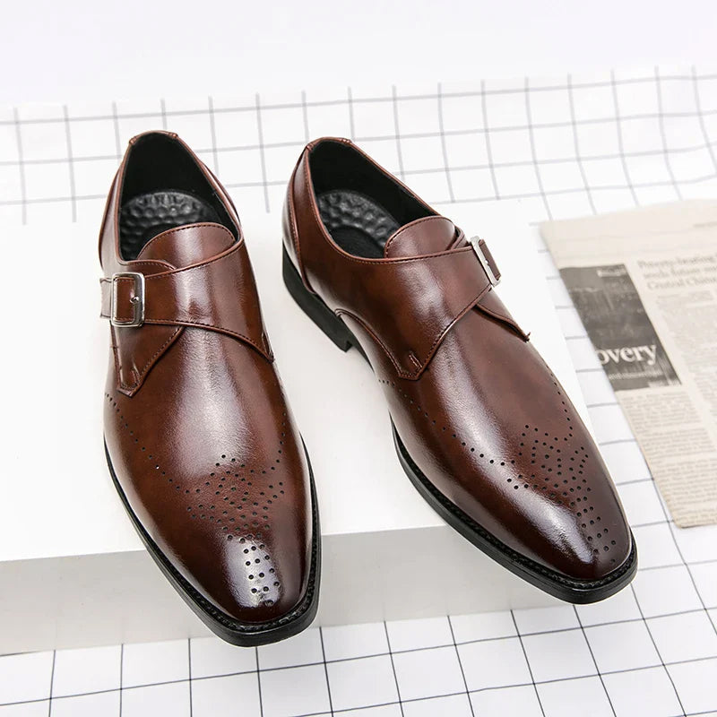 Heren Schoenen Monk Met Bandjes Verfijnde Look 2