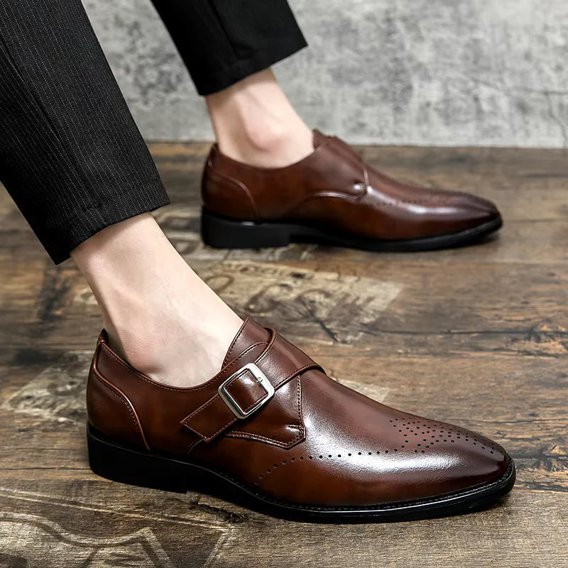 Heren Schoenen Monk Met Bandjes Verfijnde Look 5