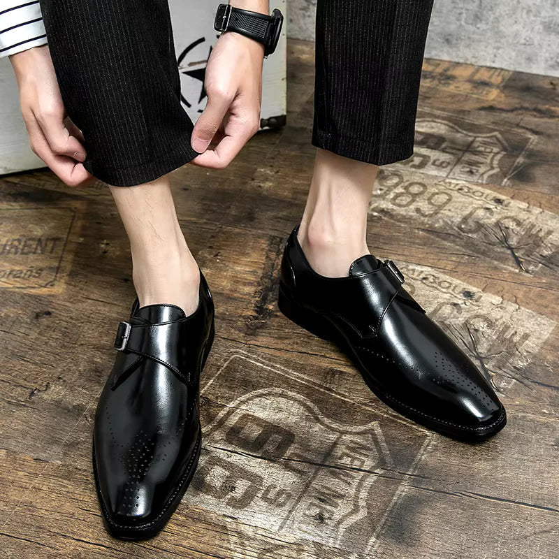 Heren Schoenen Monk Met Bandjes Verfijnde Look 6