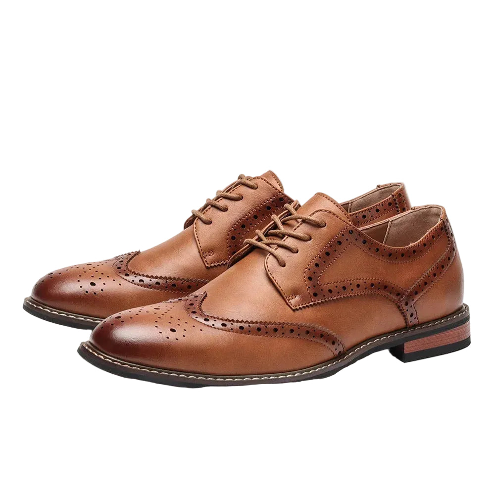 Heren Schoenen Oxford Brogues Met Gelaagde Zool 0