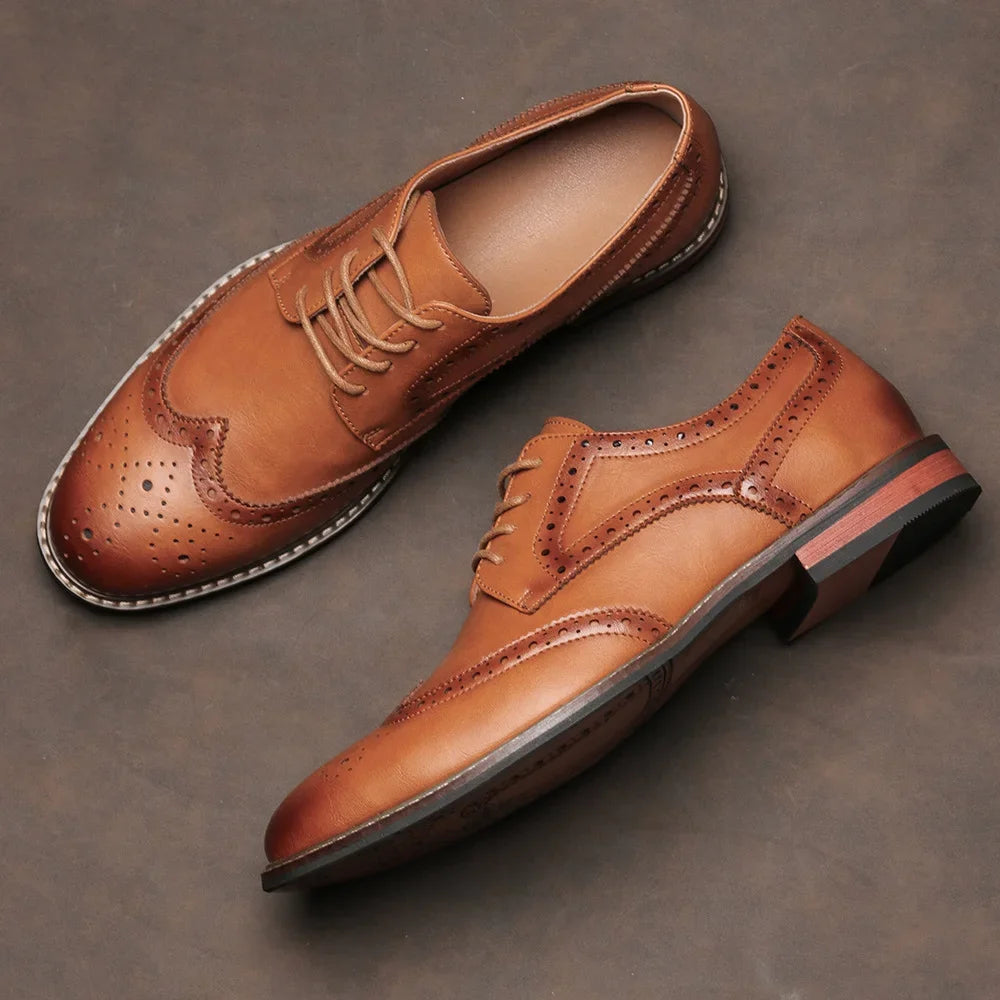 Heren Schoenen Oxford Brogues Met Gelaagde Zool 2