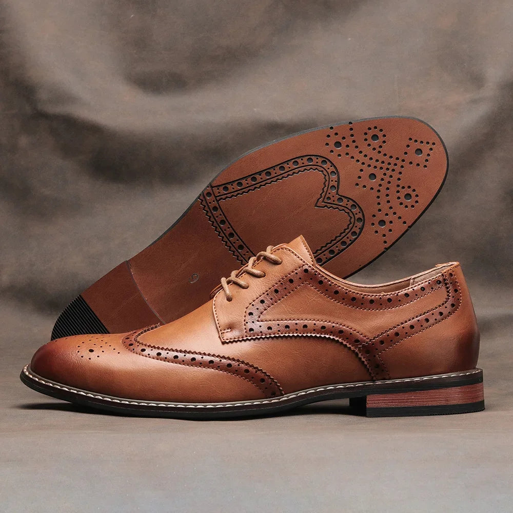 Heren Schoenen Oxford Brogues Met Gelaagde Zool 4