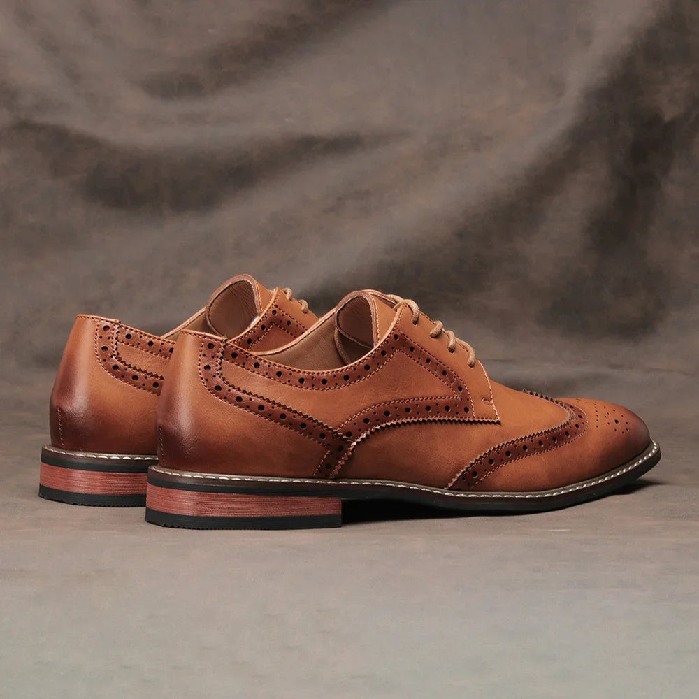 Heren Schoenen Oxford Brogues Met Gelaagde Zool 5