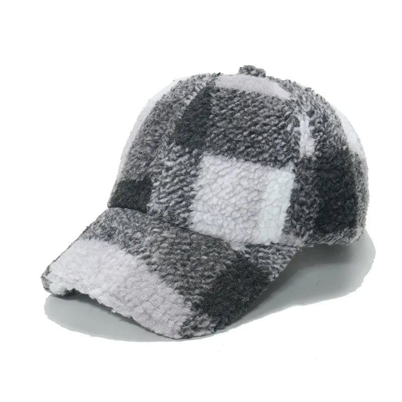 Heren Sherpa Pet met Ruitpatroon 1