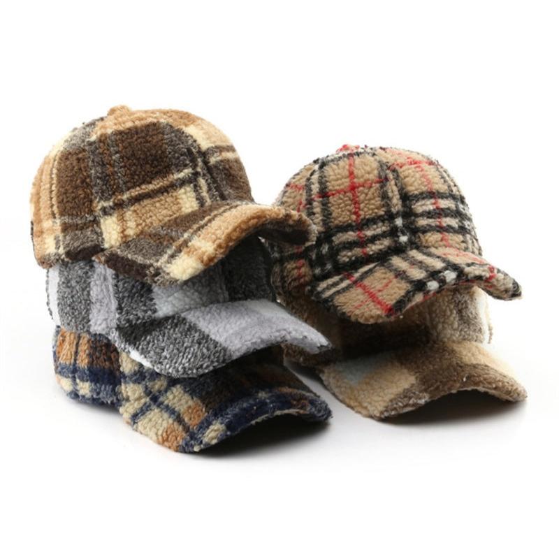 Heren Sherpa Pet met Ruitpatroon 7
