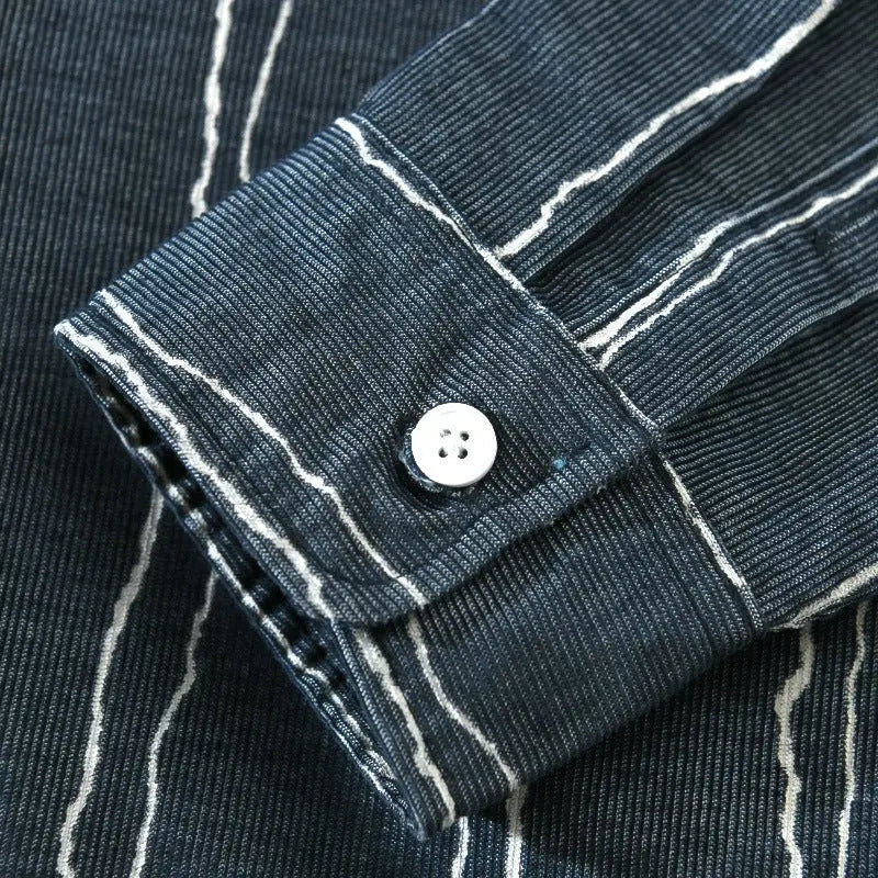 Heren Shirt Gestreept Modern voor Formele en Informele Gelegenheden 2