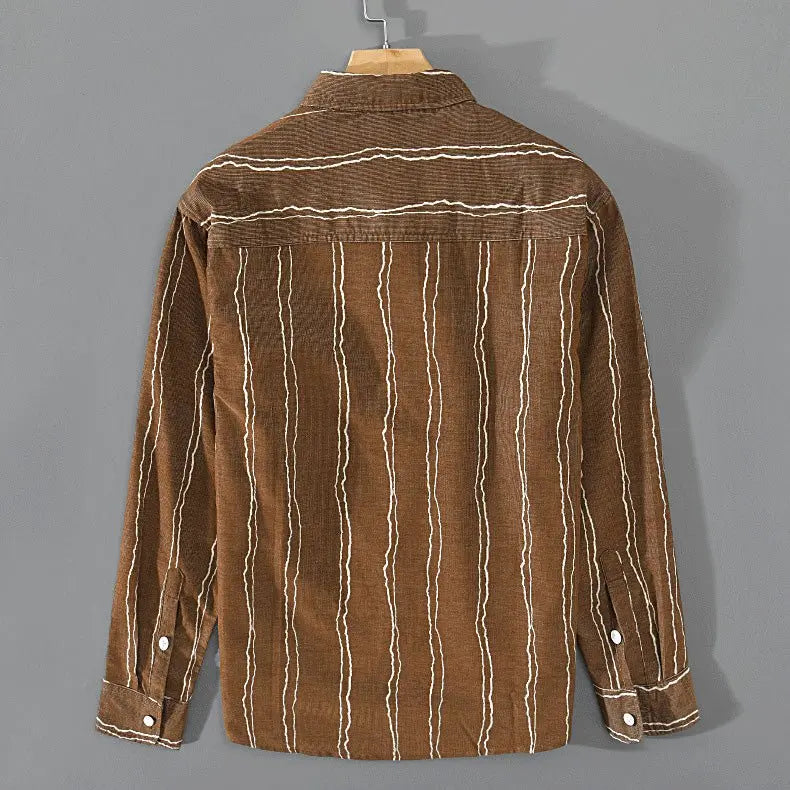 Heren Shirt Gestreept Modern voor Formele en Informele Gelegenheden 3