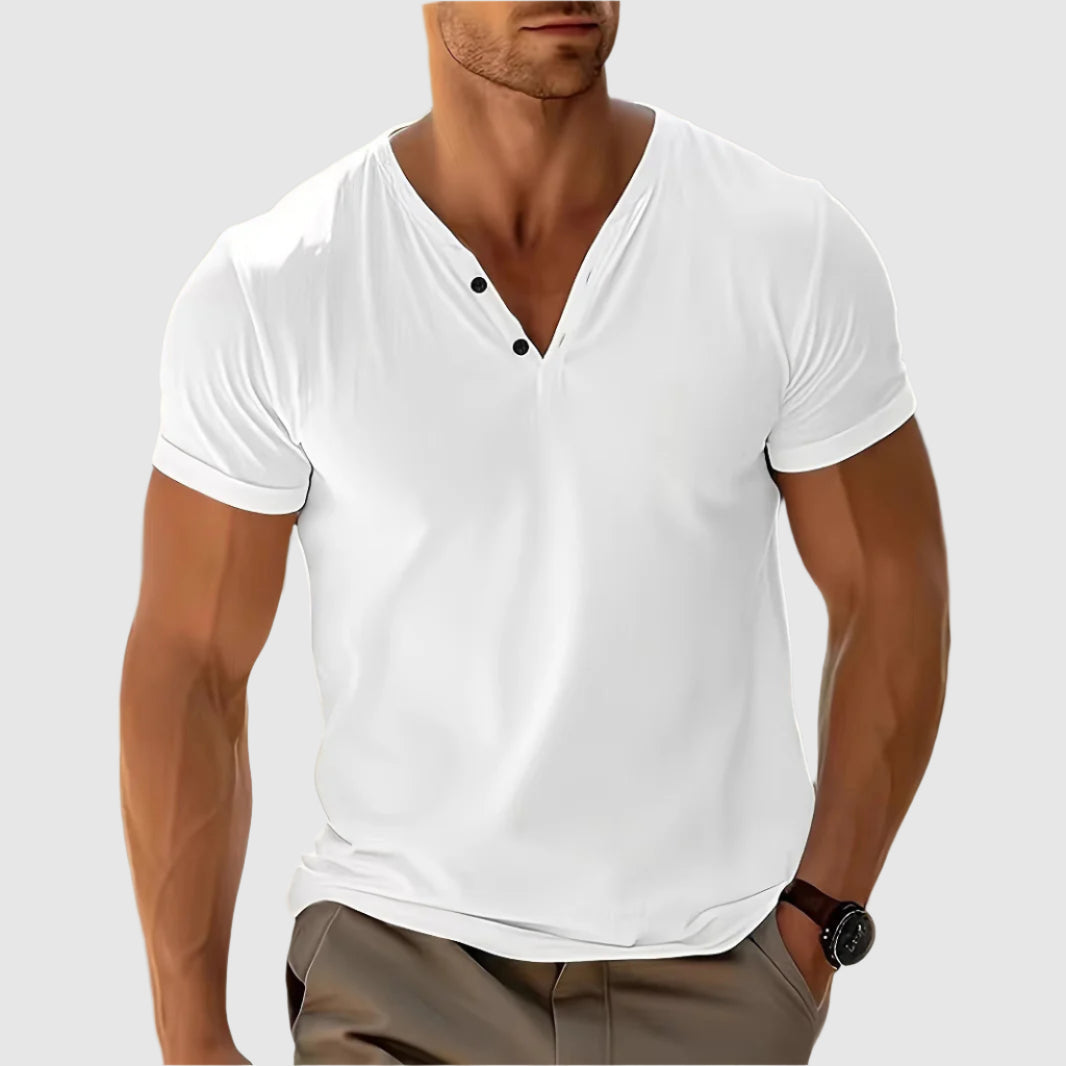 Heren Shirt Henley Lichtgewicht Stijlvol 2